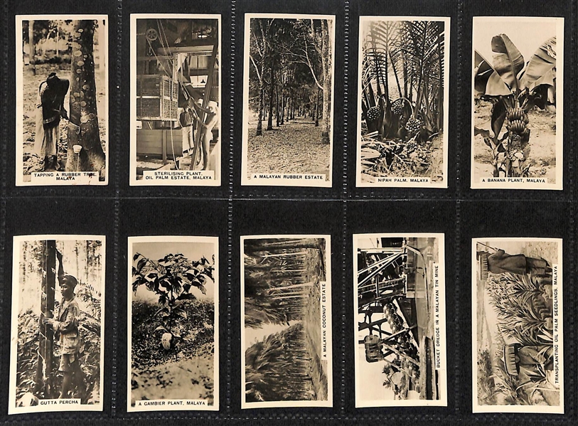 Lot of (5) 1913-1935 Cigarette Card Non-Sport Sets - World Industries & Broadcasting