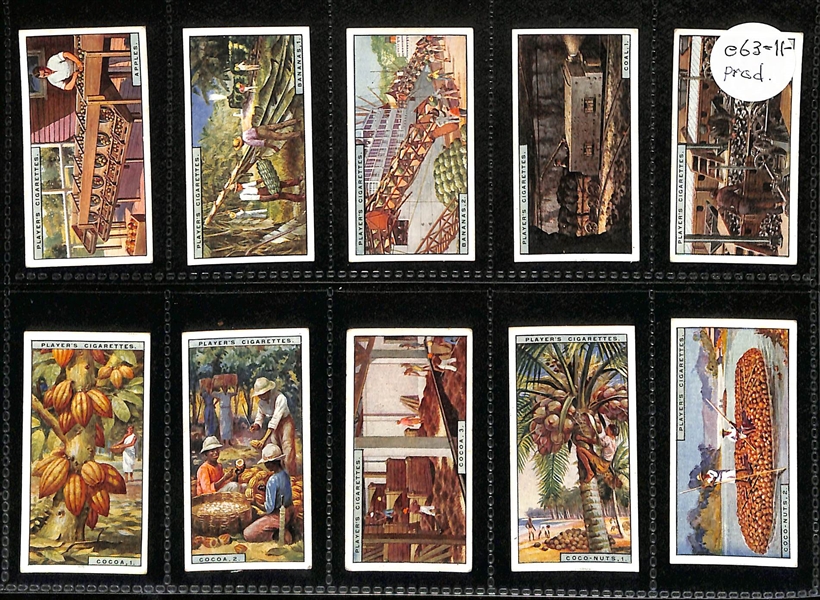 Lot of (5) 1913-1935 Cigarette Card Non-Sport Sets - World Industries & Broadcasting