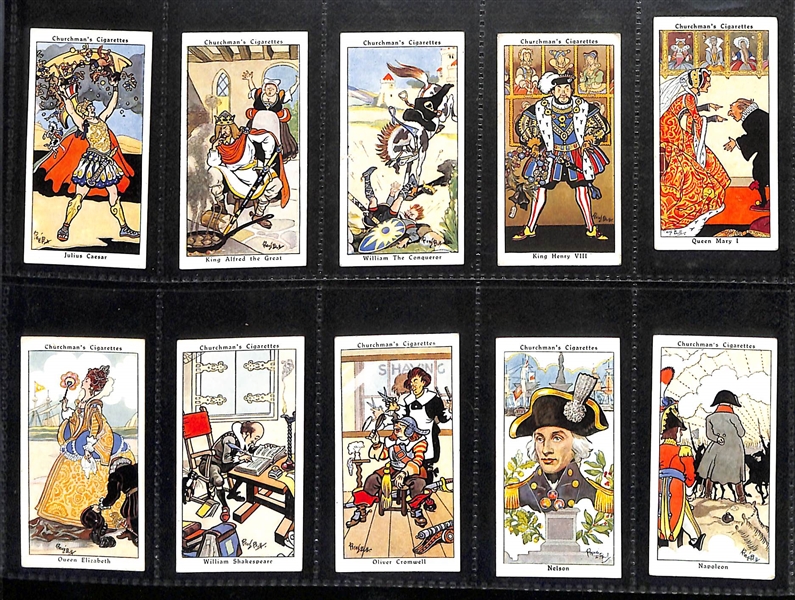 Lot of (6) 1916-1938 Cigarette Card Non-Sport Sets - Pictureques & Caricatures