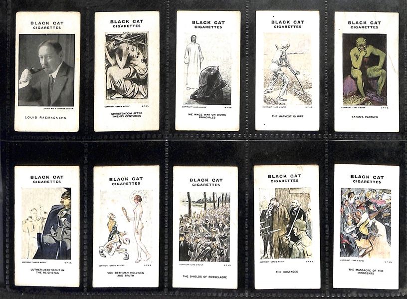 Lot of (6) 1916-1938 Cigarette Card Non-Sport Sets - Pictureques & Caricatures