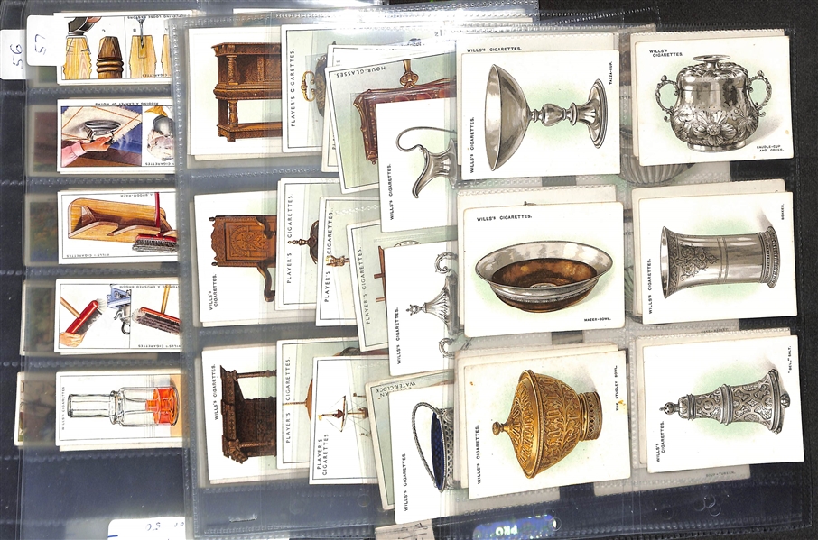 Lot of (6) 1923-1938 Cigarette Card Non-Sport Sets - Furniture, Household & Garden Hints