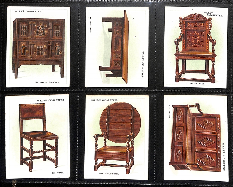 Lot of (6) 1923-1938 Cigarette Card Non-Sport Sets - Furniture, Household & Garden Hints