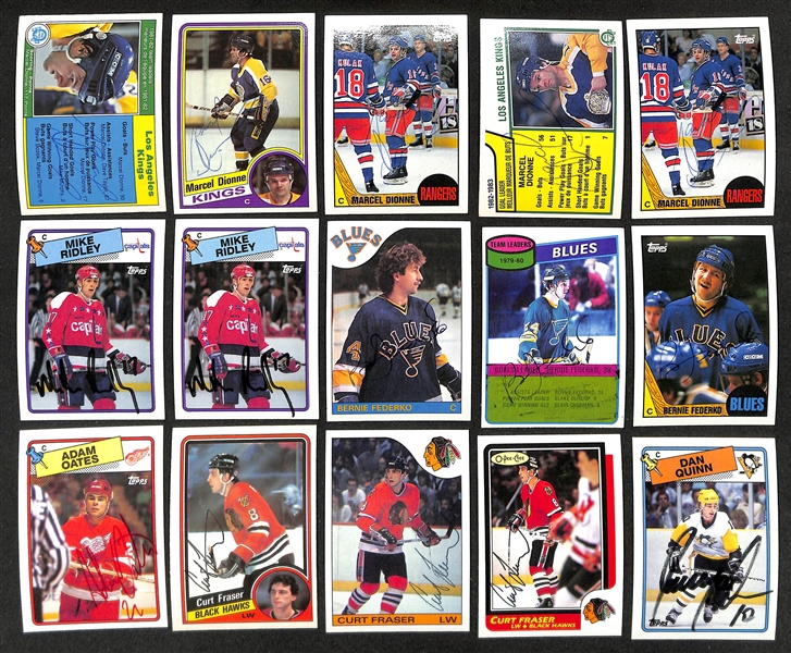 Lot of (250+) Signed Hockey Cards w. HOFers Bryan Trottier, Chris Chelios, & Cam Neely (JSA Auction Letter)