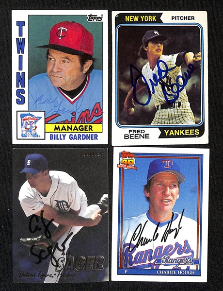 Lot of (400+) Mostly Baseball-Related Signed Cards w. Yogi Berra, Andy Pettitte, Johnny Damon, Andre Dawson, Fernando Valenzuela, Billy Wagner, Billy Gardner, + (JSA Auction Letter)
