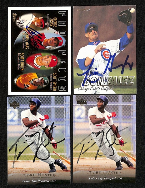 Lot of (400+) Mostly Baseball-Related Signed Cards w. Yogi Berra, Andy Pettitte, Johnny Damon, Andre Dawson, Fernando Valenzuela, Billy Wagner, Billy Gardner, + (JSA Auction Letter)