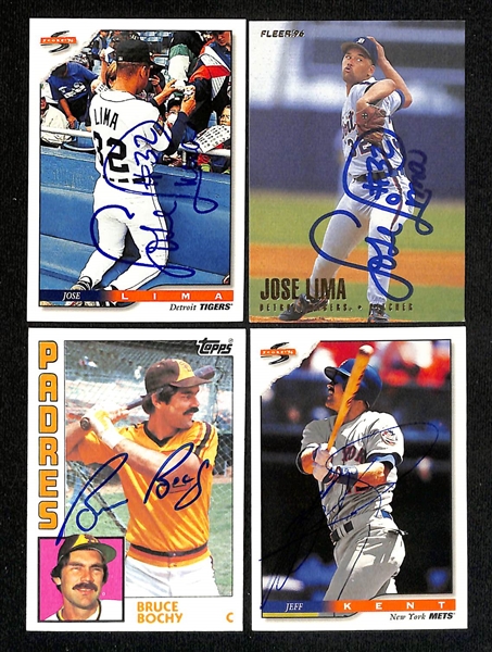 Lot of (400+) Mostly Baseball-Related Signed Cards w. Yogi Berra, Andy Pettitte, Johnny Damon, Andre Dawson, Fernando Valenzuela, Billy Wagner, Billy Gardner, + (JSA Auction Letter)