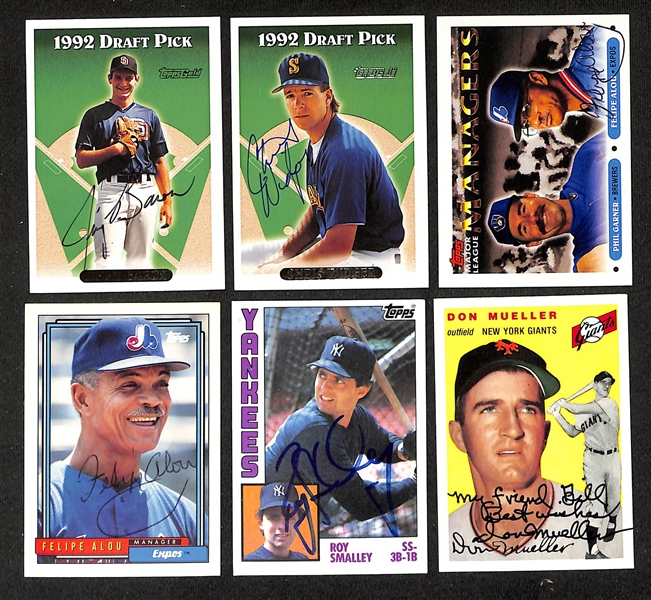 Lot of (400+) Mostly Baseball-Related Signed Cards w. Andre Dawson, Paul Molitor, Vladimir Guerrero, Dave Righetti, Steve Barber, Mark Grace, + (JSA Auction Letter)