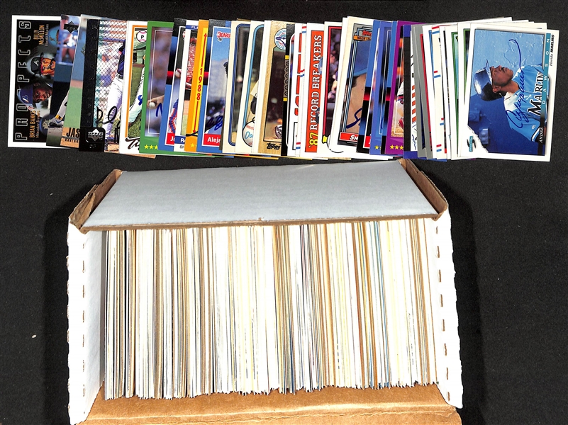 Lot of (400+) Mostly Baseball-Related Signed Cards w. Andre Dawson, Tony LaRussa, Jim Fregosi, Joe Torre, Dave Concepcion, + (JSA Auction Letter)