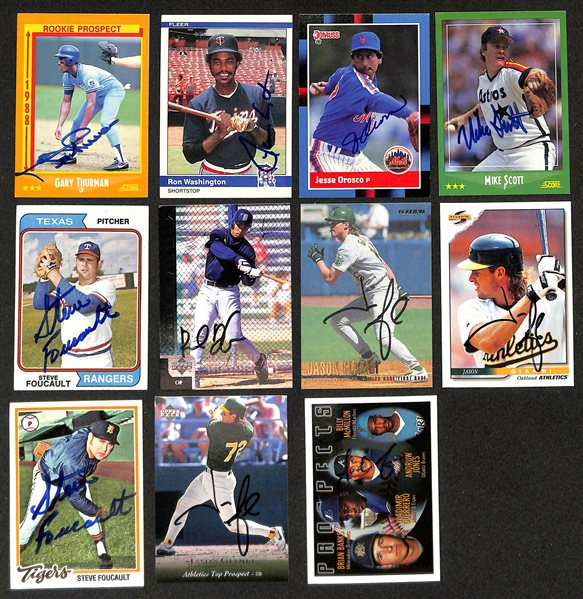 Lot of (400+) Mostly Baseball-Related Signed Cards w. Andre Dawson, Tony LaRussa, Jim Fregosi, Joe Torre, Dave Concepcion, + (JSA Auction Letter)