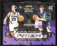 2024 Prizm Draft Picks Basketball Sealed Hobby Box (4 Autographs per Box) - Possible Caitlin Clark or Paige Bueckers