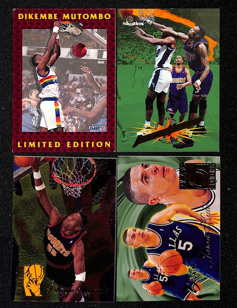 Lot of (250+) 1990s Basketball Mostly Insert Cards w. (5) 1995-96 Skybox Larger Than Life- Jason Kidd, (2) Glenn Robinson, Grant Hill, John Stockton 