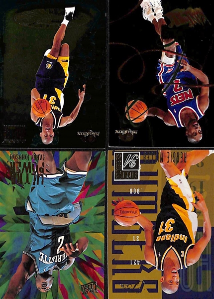 Lot of (250+) 1990s Basketball Mostly Insert Cards w. (5) 1995-96 Skybox Larger Than Life- Jason Kidd, (2) Glenn Robinson, Grant Hill, John Stockton 