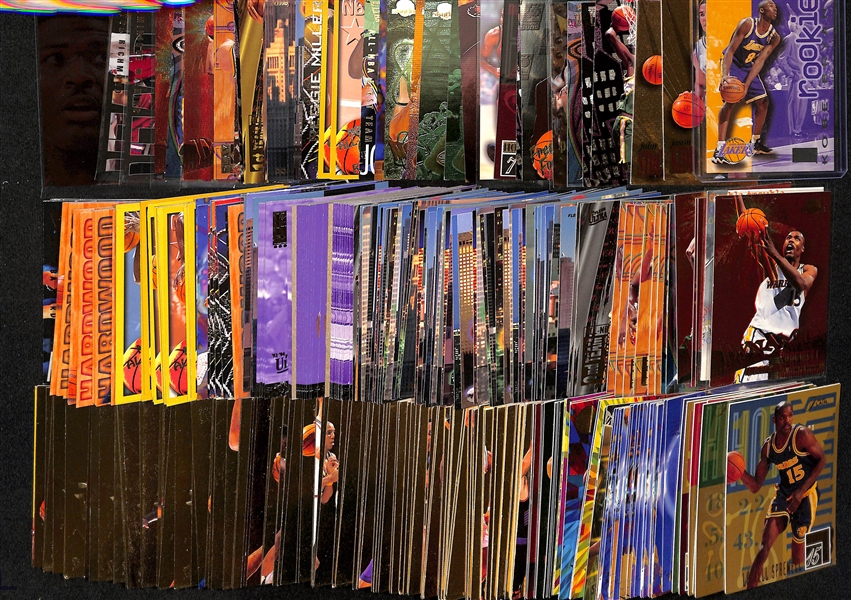 Lot of (200+) 1990s Basketball Mostly Insert Cards w. 1996-97 Skybox Premium Kobe Bryant Rookie , +