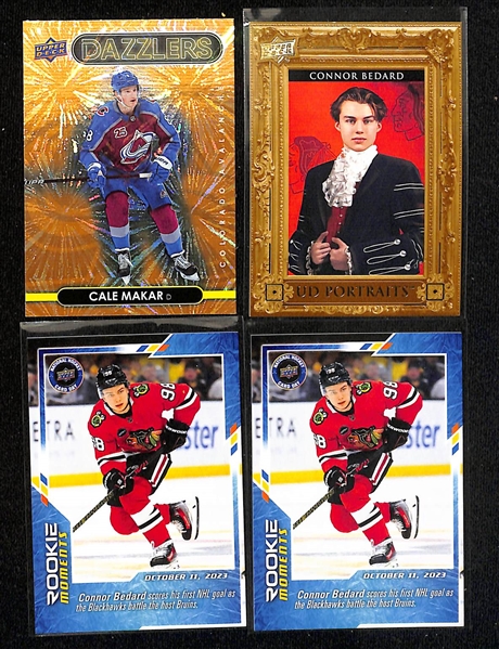 Lot of (150+) Hockey Cards Mostly Stars, Inserts, Rookies w. 1990-91 Score Martin Brodeur Rookie, 1994-95 Ultra Martin Brodeur All Rookie, 1989-90 Topps Joe Sakic Rookie, +