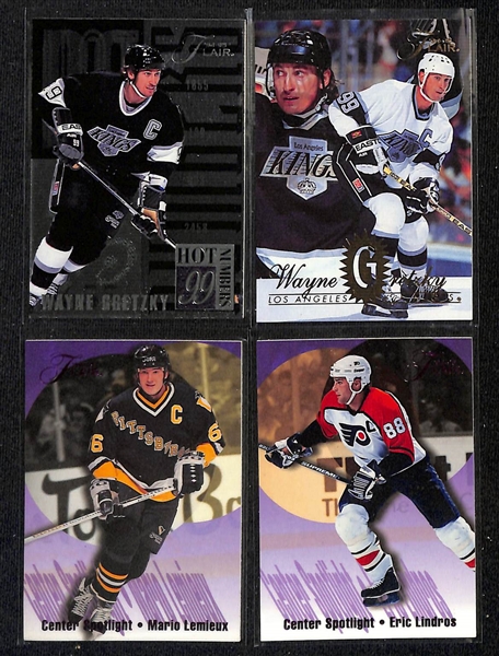 Lot of (150+) Hockey Cards Mostly Stars, Inserts, Rookies w. 1990-91 Score Martin Brodeur Rookie, 1994-95 Ultra Martin Brodeur All Rookie, 1989-90 Topps Joe Sakic Rookie, +