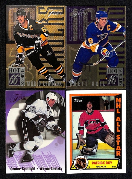 Lot of (150+) Hockey Cards Mostly Stars, Inserts, Rookies w. 1990-91 Score Martin Brodeur Rookie, 1994-95 Ultra Martin Brodeur All Rookie, 1989-90 Topps Joe Sakic Rookie, +