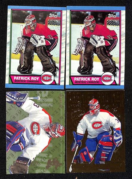 Lot of (150+) Hockey Cards Mostly Stars, Inserts, Rookies w. 1990-91 Score Martin Brodeur Rookie, 1994-95 Ultra Martin Brodeur All Rookie, 1989-90 Topps Joe Sakic Rookie, +