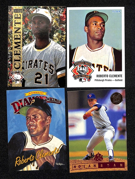 Lot of (150+) Mostly 1990s Baseball Star, Insert, & Rookie Cards w. 1994 Flair Ken Griffey Jr Hot Gloves, 1989 Fleer Ken Griffey Jr Rookie, 1989 Score Traded Ken Griffey Jr Rookie, +