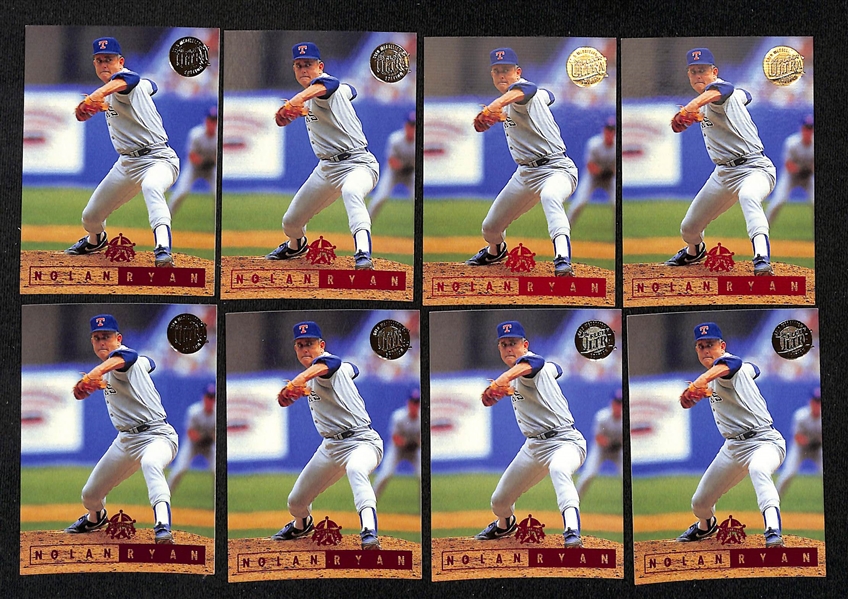 Lot of (150+) Mostly 1990s Baseball Star, Insert, & Rookie Cards w. 1994 Flair Ken Griffey Jr Hot Gloves, 1989 Fleer Ken Griffey Jr Rookie, 1989 Score Traded Ken Griffey Jr Rookie, +