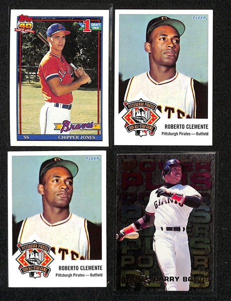 Lot of (150+) Mostly 1990s Baseball Star, Insert, & Rookie Cards w. 1994 Flair Ken Griffey Jr Hot Gloves, 1989 Fleer Ken Griffey Jr Rookie, 1989 Score Traded Ken Griffey Jr Rookie, +