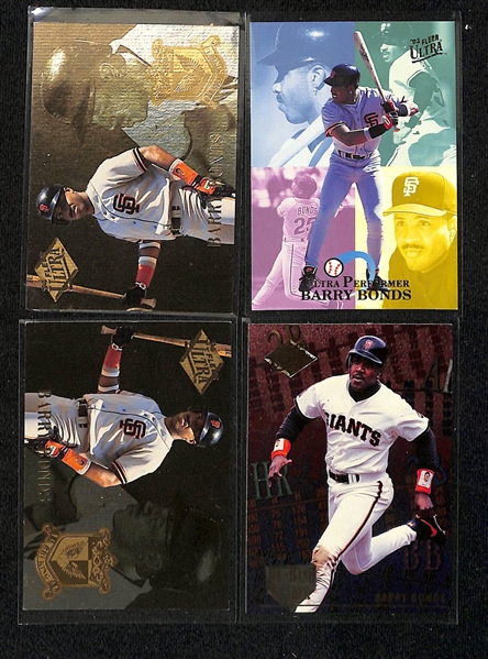 Lot of (150+) Mostly 1990s Baseball Star, Insert, & Rookie Cards w. 1994 Flair Ken Griffey Jr Hot Gloves, 1989 Fleer Ken Griffey Jr Rookie, 1989 Score Traded Ken Griffey Jr Rookie, +