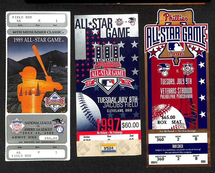 Lot of (10) Playoff and All Star Game Tickets w. (3) Super Bowl Tickets - Super Bowl 27 & (2) Super Bowl 31