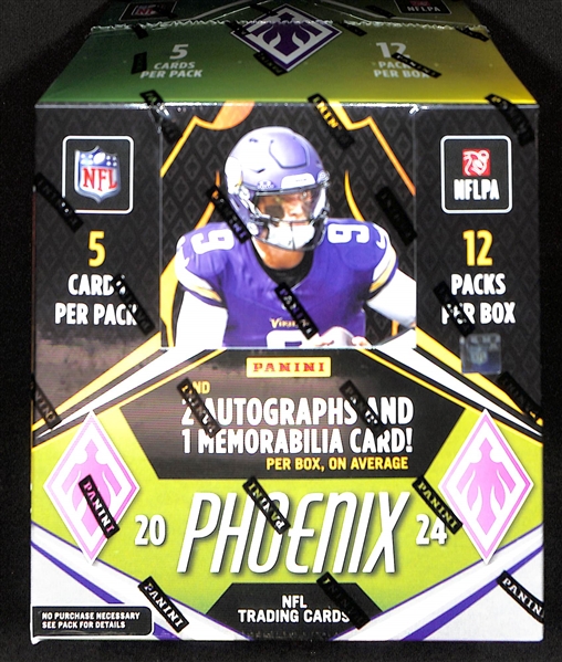 2024 Phoenix Football Sealed Hobby Box (2 Autographs & 1 Memorabilia Card per Box)