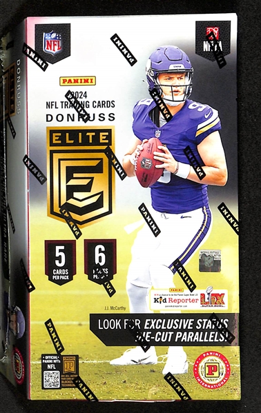 2024 Donruss Elite Football Sealed International Box (Look for Super Short Print Parallel Cards)