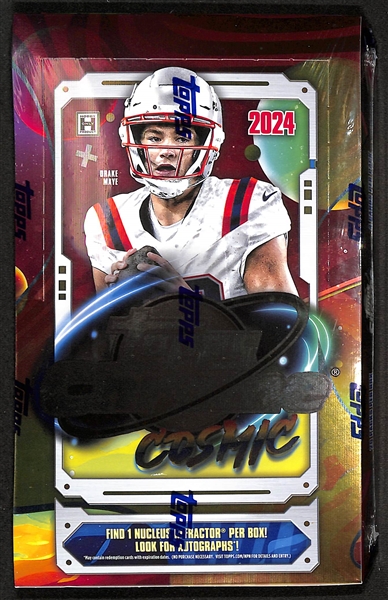 2024 Topps Chrome Cosmic Football Sealed Hobby Box (Look For Jayden Daniels Autographs)