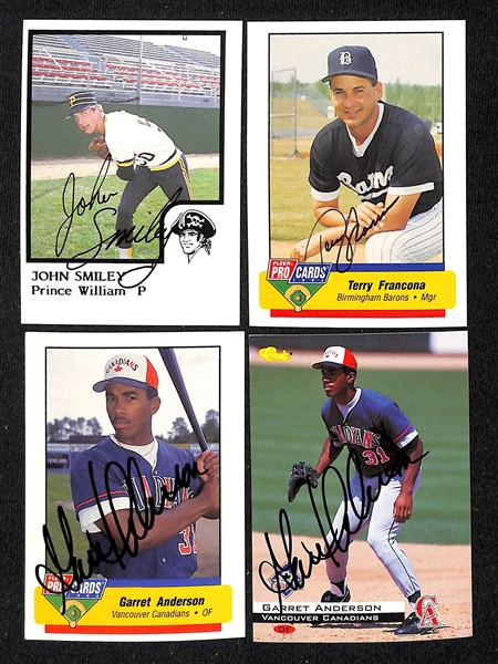 Lot of (600+) Signed Mostly Minor League Baseball Cards w. Todd Zeile, Benito Santiago, Jay Bell, + (JSA Auction Letter)