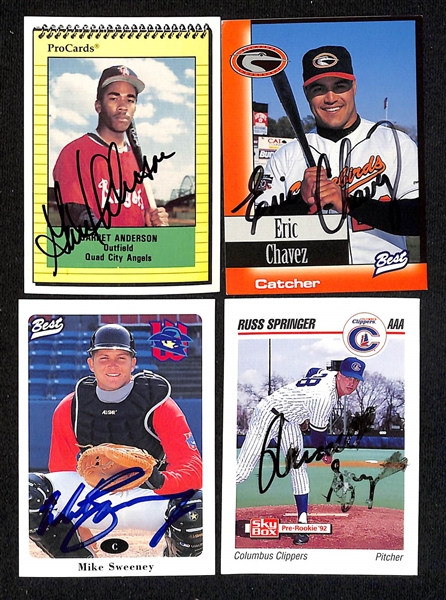 Lot of (600+) Signed Mostly Minor League Baseball Cards w. Todd Zeile, Benito Santiago, Jay Bell, + (JSA Auction Letter)