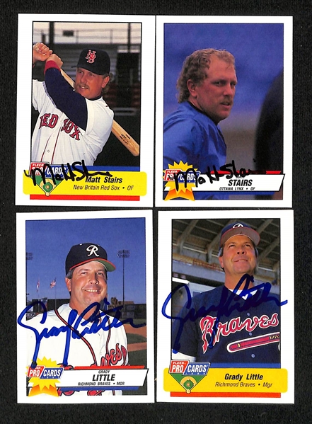 Lot of (600+) Signed Mostly Minor League Baseball Cards w. Todd Zeile, Benito Santiago, Jay Bell, + (JSA Auction Letter)