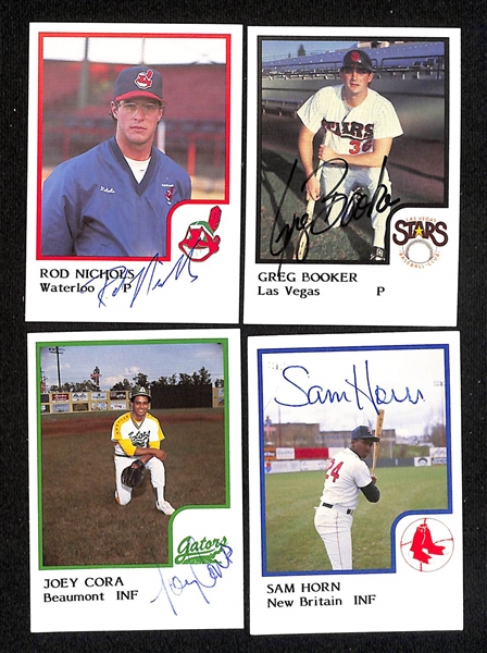 Lot of (600+) Signed Mostly Minor League Baseball Cards w. Todd Zeile, Benito Santiago, Jay Bell, + (JSA Auction Letter)