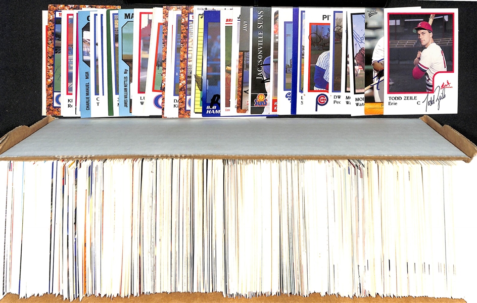 Lot of (640+) Signed Mostly Minor League Baseball Cards w. Todd Zeile, Prince Fielder, Moises Alou, Dwight Smith, + (JSA Auction Letter)