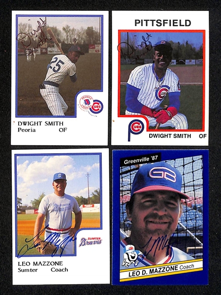 Lot of (640+) Signed Mostly Minor League Baseball Cards w. Todd Zeile, Prince Fielder, Moises Alou, Dwight Smith, + (JSA Auction Letter)
