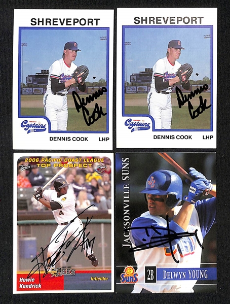 Lot of (640+) Signed Mostly Minor League Baseball Cards w. Todd Zeile, Prince Fielder, Moises Alou, Dwight Smith, + (JSA Auction Letter)