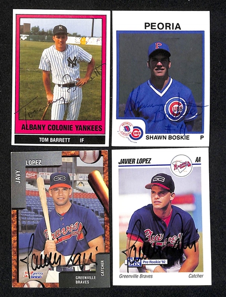 Lot of (640+) Signed Mostly Minor League Baseball Cards w. Todd Zeile, Prince Fielder, Moises Alou, Dwight Smith, + (JSA Auction Letter)