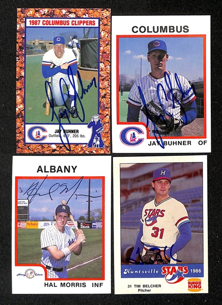 Lot of (640+) Signed Mostly Minor League Baseball Cards w. Todd Zeile, Prince Fielder, Moises Alou, Dwight Smith, + (JSA Auction Letter)