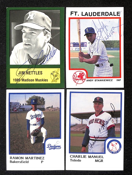 Lot of (640+) Signed Mostly Minor League Baseball Cards w. Todd Zeile, Prince Fielder, Moises Alou, Dwight Smith, + (JSA Auction Letter)