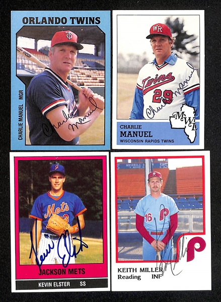 Lot of (640+) Signed Mostly Minor League Baseball Cards w. Todd Zeile, Prince Fielder, Moises Alou, Dwight Smith, + (JSA Auction Letter)