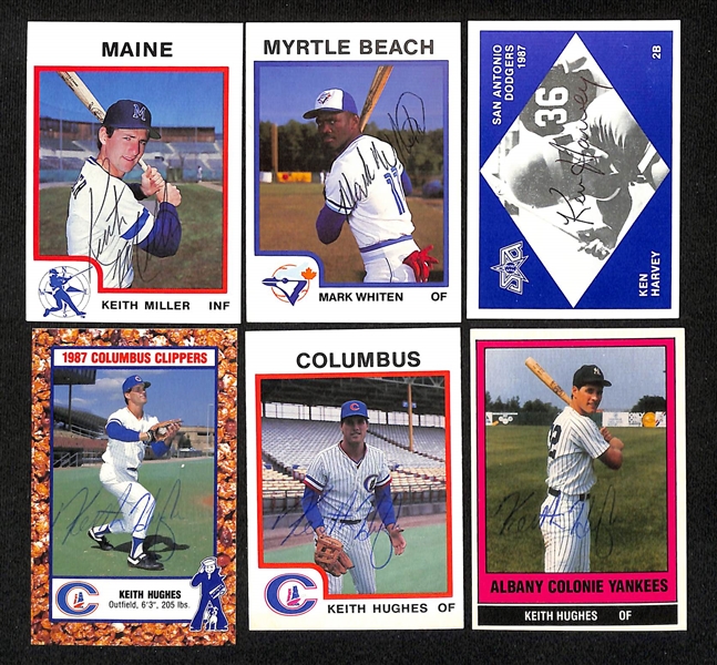Lot of (640+) Signed Mostly Minor League Baseball Cards w. Todd Zeile, Prince Fielder, Moises Alou, Dwight Smith, + (JSA Auction Letter)