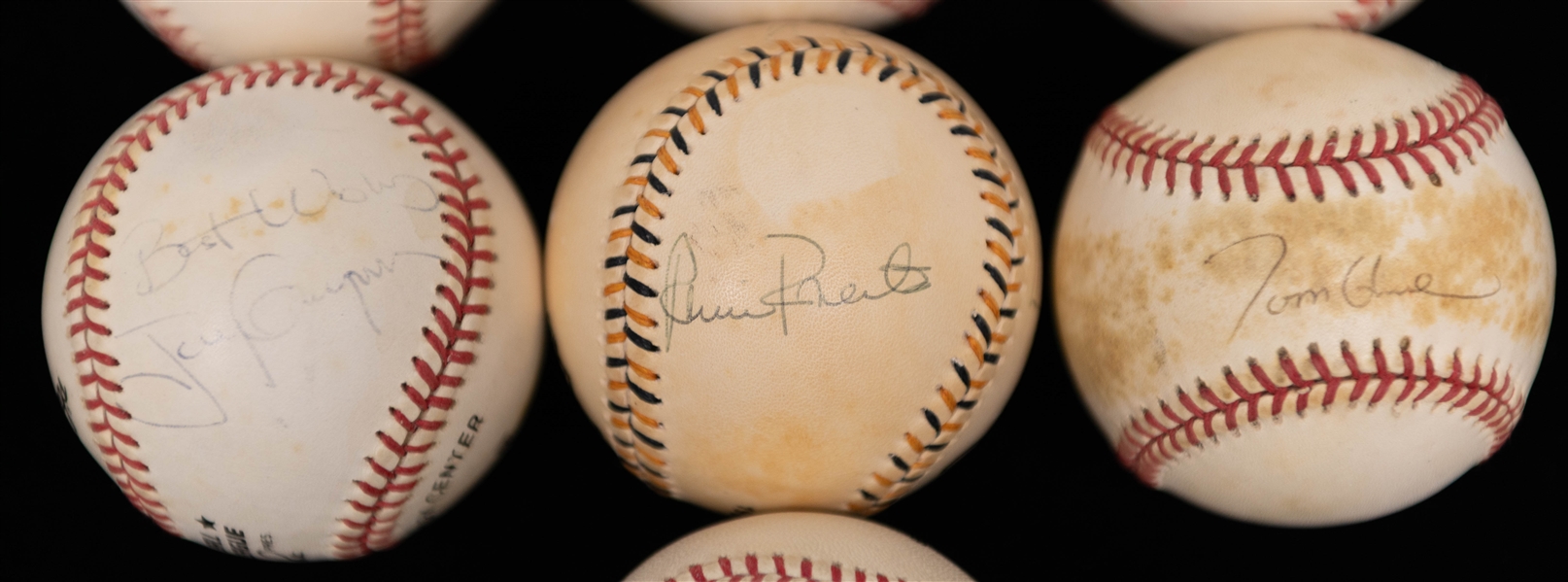 Lot of (7) Signed Baseballs w. Harry Carey & Tony Gwynn (Includes JSA Auction Letter)