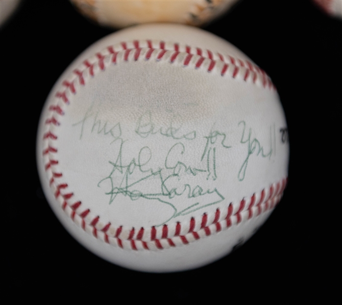 Lot of (7) Signed Baseballs w. Harry Carey & Tony Gwynn (Includes JSA Auction Letter)