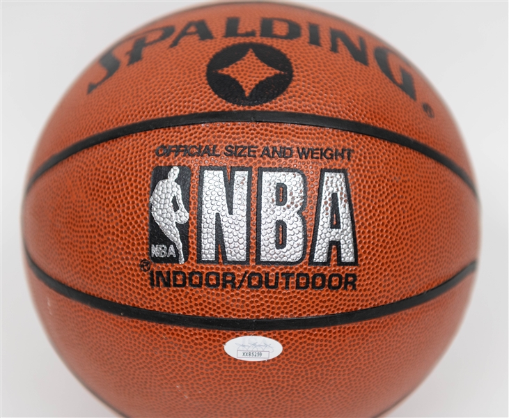 Scottie Pippen Signed Spalding Official NBA Basketball (Includes JSA Sticker) - Boldly Signed in Black Sharpie