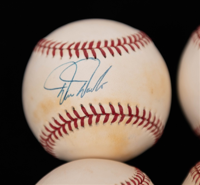 Lot of (10) Signed Baseballs w. Tim Salmon, John Kruk, & Darren Daulton (Includes JSA Auction Letter)