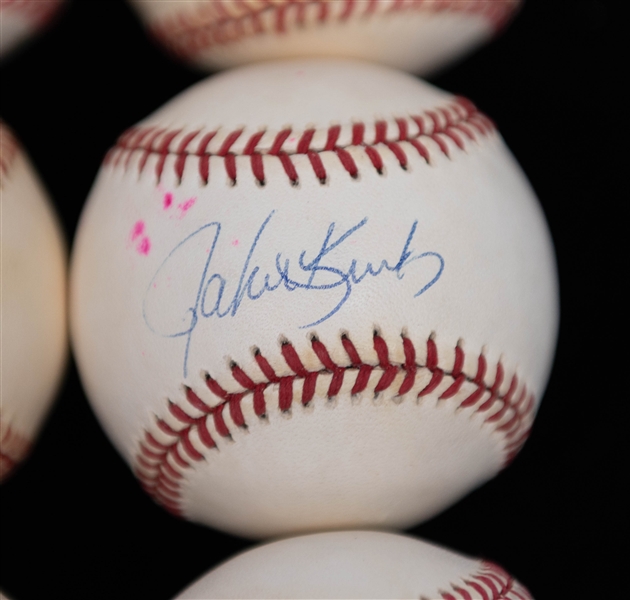 Lot of (10) Signed Baseballs w. Tim Salmon, John Kruk, & Darren Daulton (Includes JSA Auction Letter)