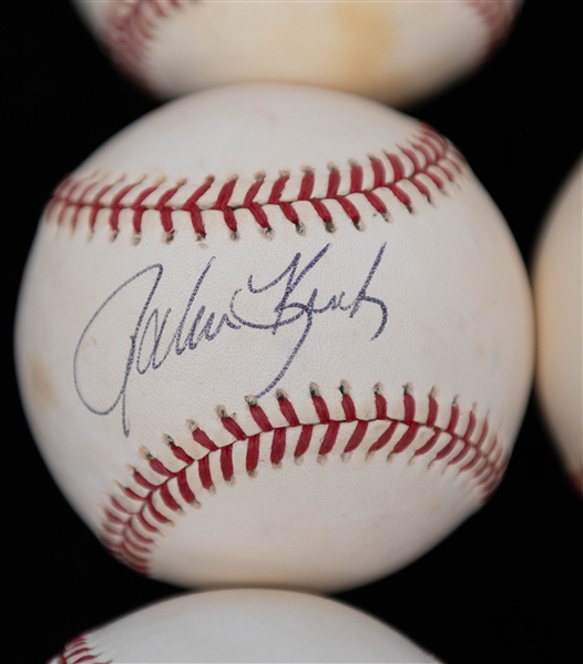 Lot of (10) Signed Baseballs w. Tim Salmon, John Kruk, & Darren Daulton (Includes JSA Auction Letter)