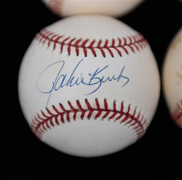Lot of (10) Signed Baseballs w. Tim Salmon, John Kruk, & Darren Daulton (Includes JSA Auction Letter)