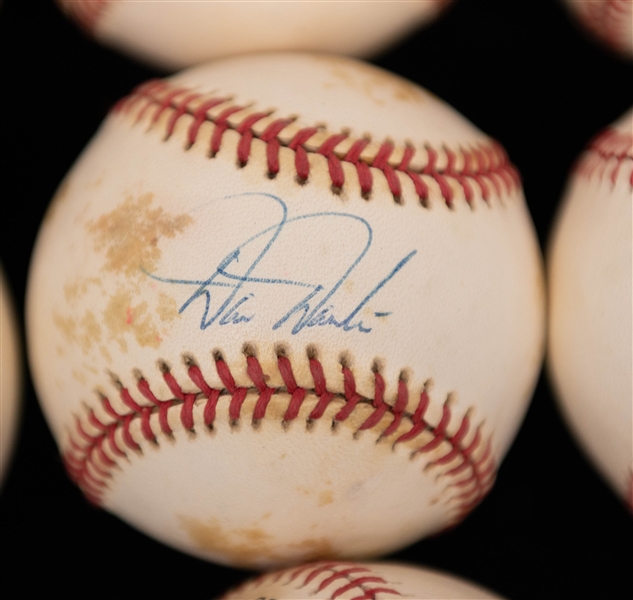Lot of (10) Signed Baseballs w. Tim Salmon, John Kruk, & Darren Daulton (Includes JSA Auction Letter)