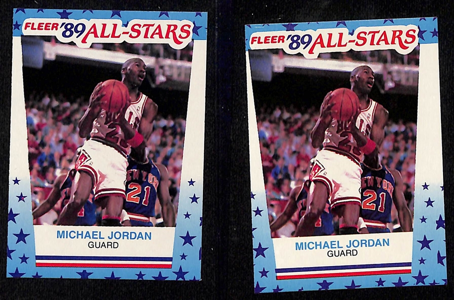 Lot of (70) Michael Jordan Cards with Inserts - Inc. 1995-96 Fleer Ultra Scoring Kings, 1998-99 Upper Deck Commemorative Collection, (2) 1989-90 Fleer All Stars, +